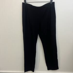 Elieen Fisher Women’s Washable Stretch Crepe Pant Size M‎ Black